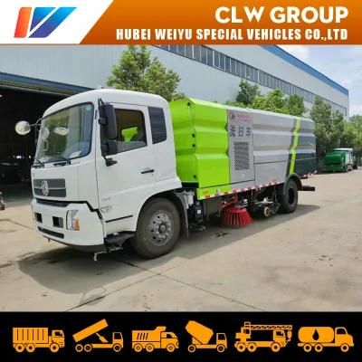 Dongfeng Road Sweeper Truck 6-Wheel 170HP Road Street Washing and Sweeping Broomer