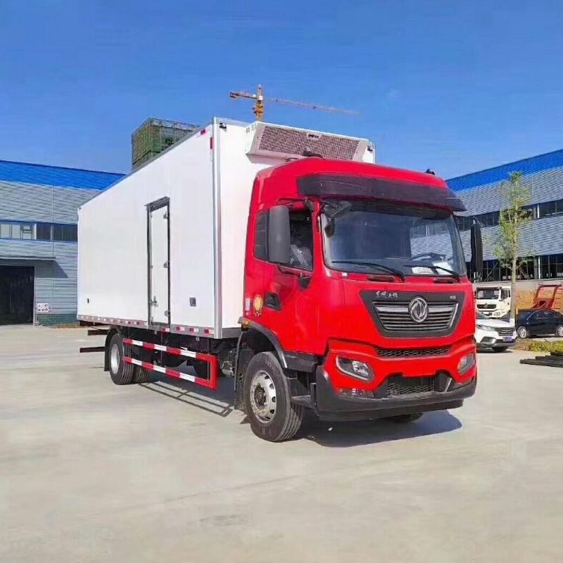 Cheap Sales Stock Dongfeng Tianjin 6.8 M Freezer Van 4X2 6 Wheels Stock Refrigerated Truck for Sale