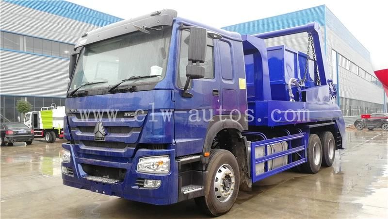 Sinotruk HOWO 12cbm 6X4 Swing-Arm Type Garbage Truck