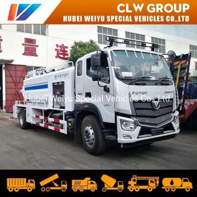 Foton 4X2 Sewer Vacuum Truck 7cbm 8cbm High Pressure Sewer Jetting Truck