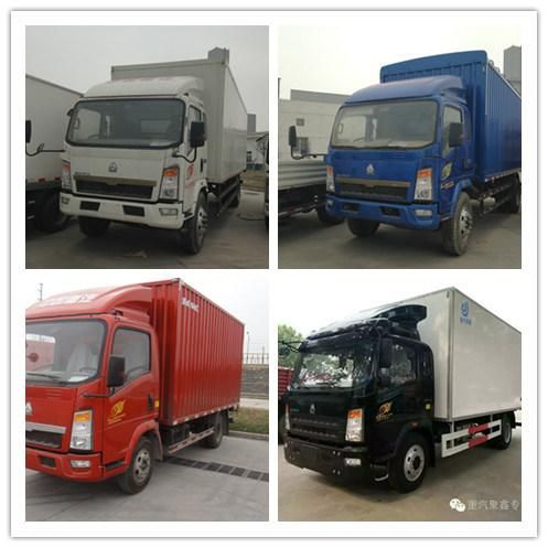Sinotruk HOWO 4*2 Euro 3 Van Box Cargo Truck 160HP Lorry Truck