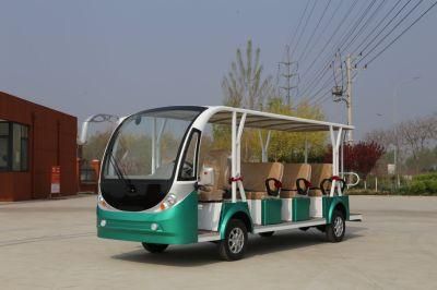 CE Certification 14 Seater Electric Sightseeing Car Without Door Electric Shuttle Bus Access