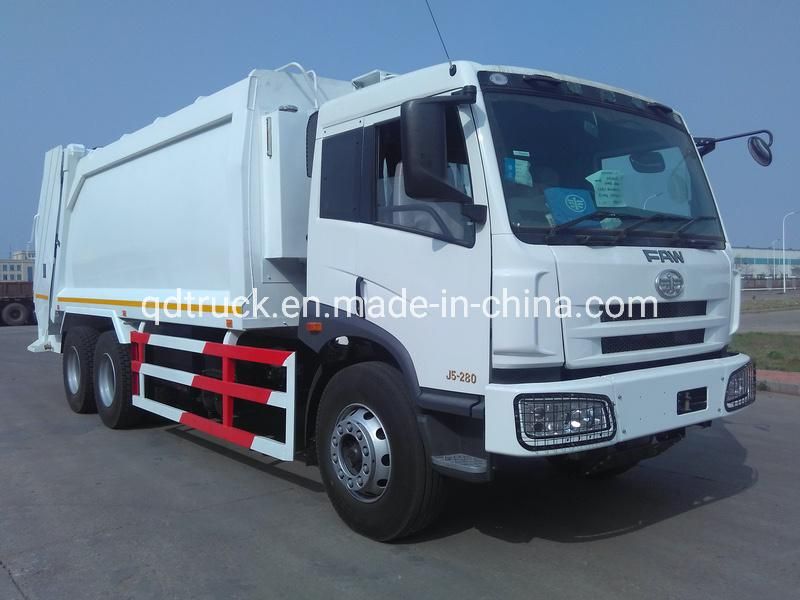 6x4 RHD 18m3 waste collecting compression refuse truck