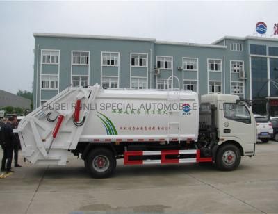 DFAC 4X2 8m3 RC Garbage Compactor Truck, Waste Compactor Truck for Sale with Differt Rear Loading Method