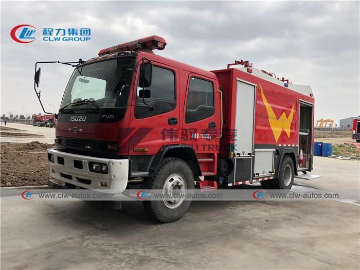 Isuzu Fvr 240HP 4tons Water 2tons Foam Fire Truck 6tons Fire Fighting Trucks for Chile