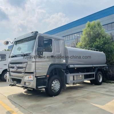 HOWO 4X2 12000L 12ton 12 Cubic 12000 Litres Stainless Steel Water Tanker Truck