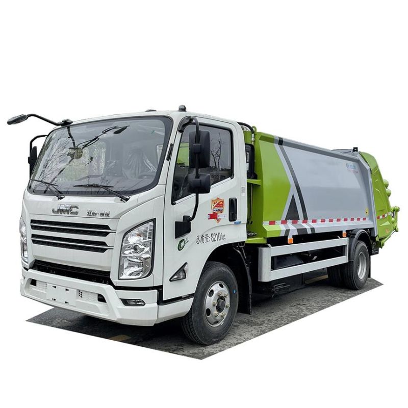 Customized High Quality Jianglin 8 M3 Refuse Compactor Truck Body Part with Hydraulic Compression System for Sales