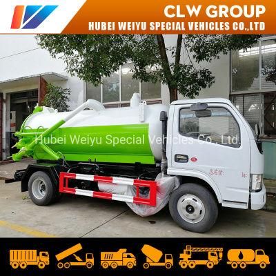 China Dongfeng 6000L/6cbm Fecal Cleaning Vehicles 6tons Sewage Vacuum Suction Truck on Sale