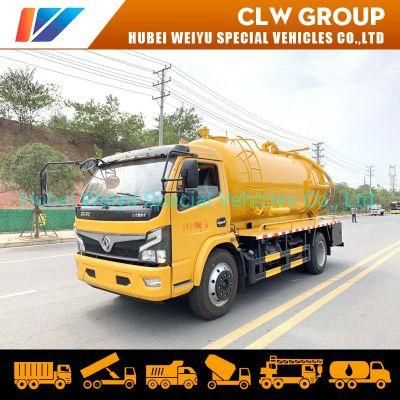 Dongfeng 4X2 Furuika 5000liters 5cbm 5m3 Small Vacuum Sewage Suction Truck Sewer Suction Truck Septic Tank Truck