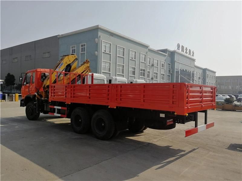 Dongfeng 6X6 Used Truck Mounted 10 Ton Crane for Sale with Container Lock