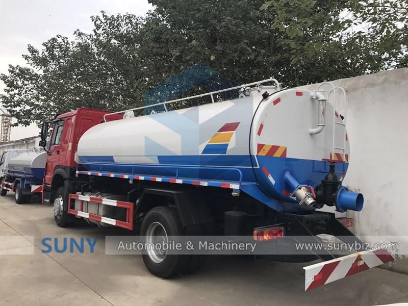 Sino HOWO 10000 Liters Feces Vacuum Suction Tanker Truck for Sale