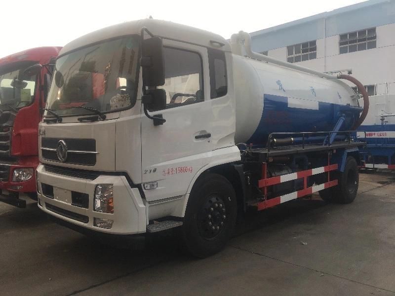 Dongfeng Tianjin 10m3 12m3 Vacuum Sewage Suction Truck for Sale