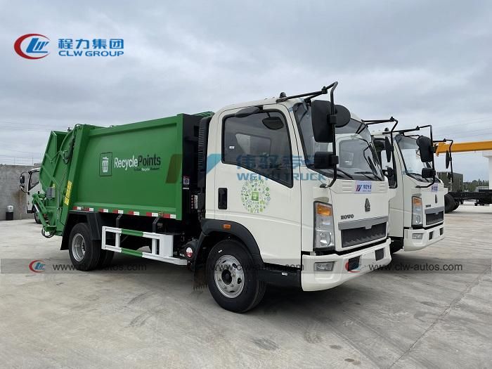 Sinotruk HOWO 6cbm Waste Collection Garbage Truck