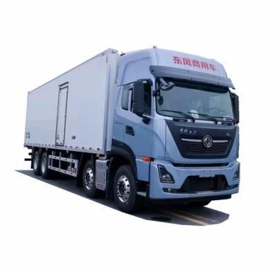 Dongfeng Tianlong 8*4 Diesel Fuel Type Refrigerator Van Truck