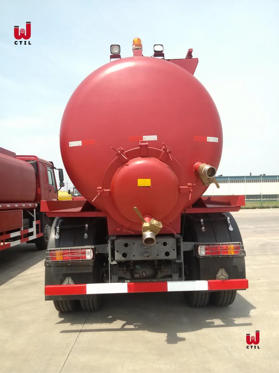 Sino HOWO Rhd LHD 6X4 16000 Litres Vacuum Sewage Suction Tanker Truck