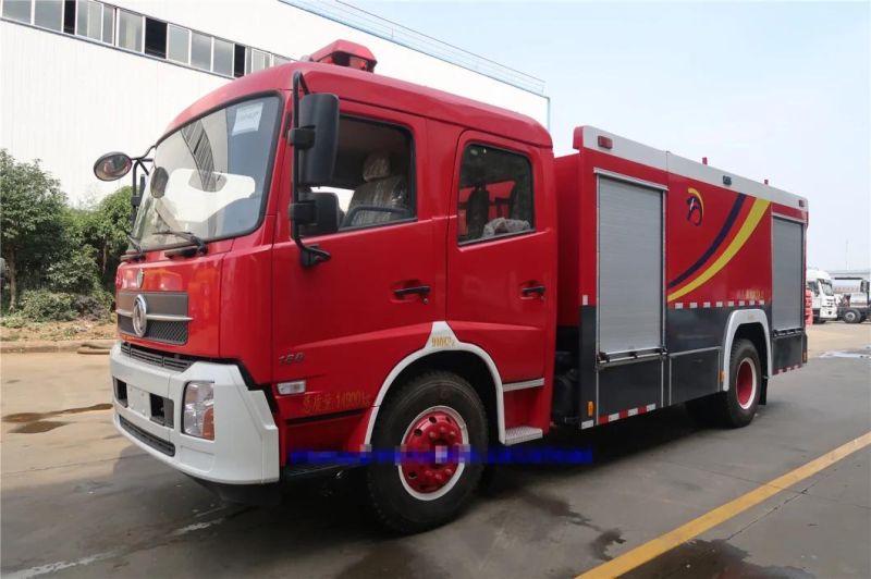 Dongfeng Tinjin 4X2 Water Foam Fire Fighting Truck 6000liters