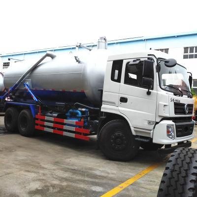 15cbm 10 Wheels 3 Axles Sewage Suction Truck with Vacuum Pump