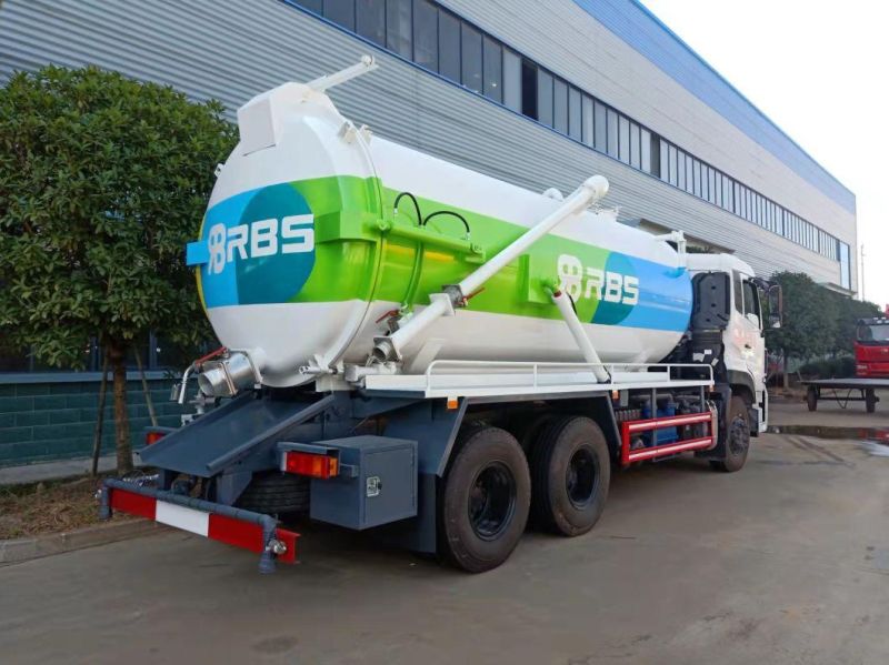 Heavy Duty 6X4 High Pressure Cleaning Function Sewage Suction Truck