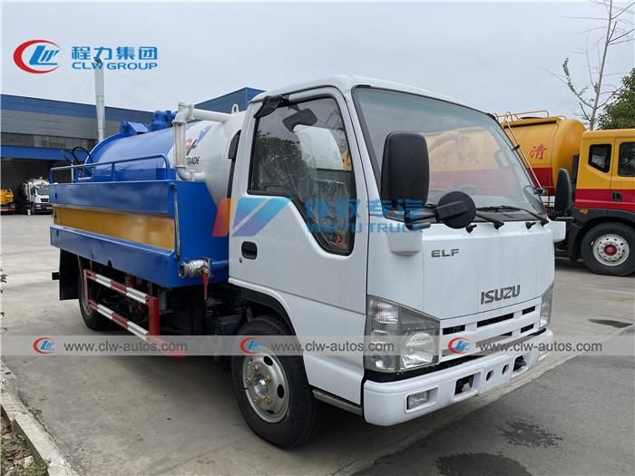 5cbm Sewage Vacuum Truck 5tons Sewer Cleaning Truck China Supplier Good Price Sewage Suction Truck