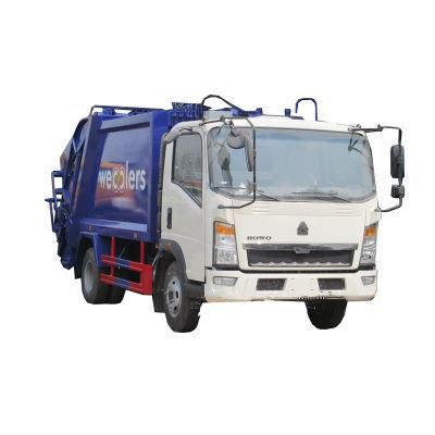 HOWO Light Compactor Garbage Truck 4m3 5m3 6m3 7m3 8m3