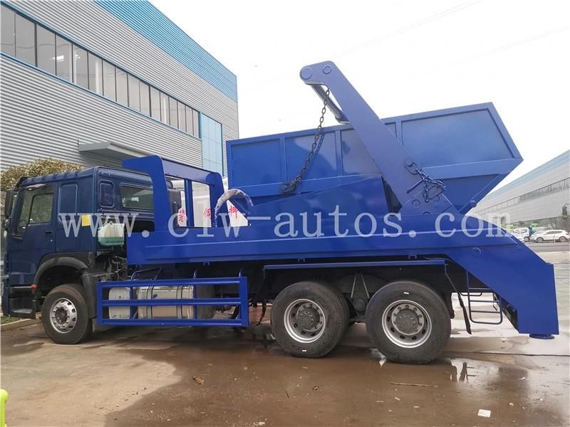 Sinotruk HOWO 12cbm 6X4 Swing-Arm Type Garbage Truck