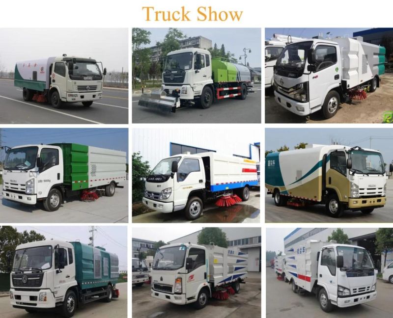 Brand New Parking Lot Four Brush Broom Road Sweeper Dongfeng 12cbm Sweeper Truck