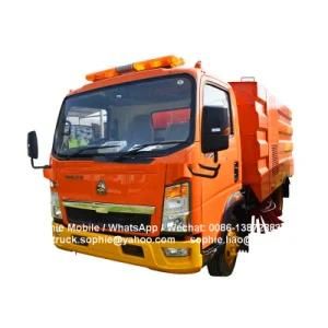 HOWO 4*2 High Pressure Road Sweeping&Washing Truck for Sale