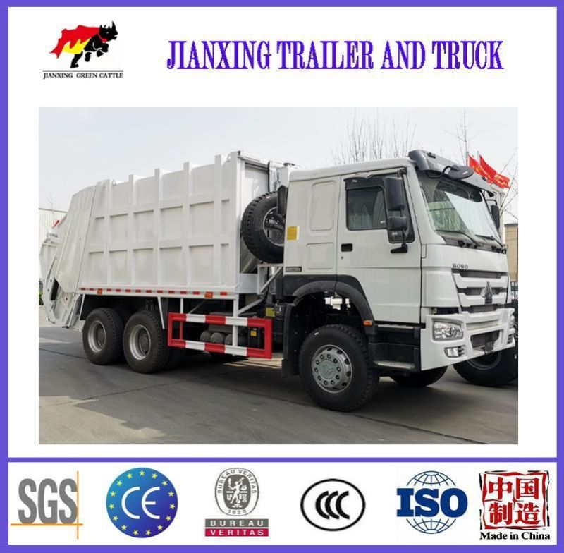 HOWO Heavy Duty Brand New 4X2 Rear Garbage Compactor Trucks Compression Waste Collection Garbage Truck Low Price for Sale