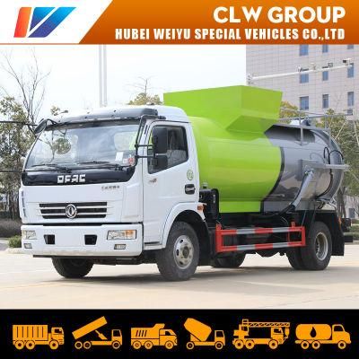 Dongfeng 5-8 Cubic Meters Garbage Collection Vehicle Kitchen Waste Recycling Truck