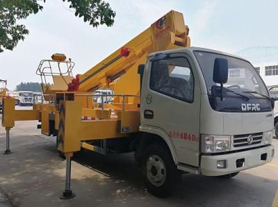Dongfeng 18m 21m Aerial Platform Straight Hydraulic Aerial Cage Truck