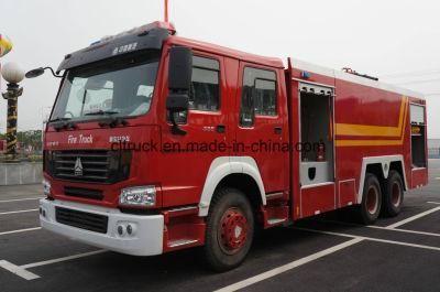 Equipped with Fire Extinguisher 2000L Liters Foam 10000 Liters Water Fire Fighting Truck