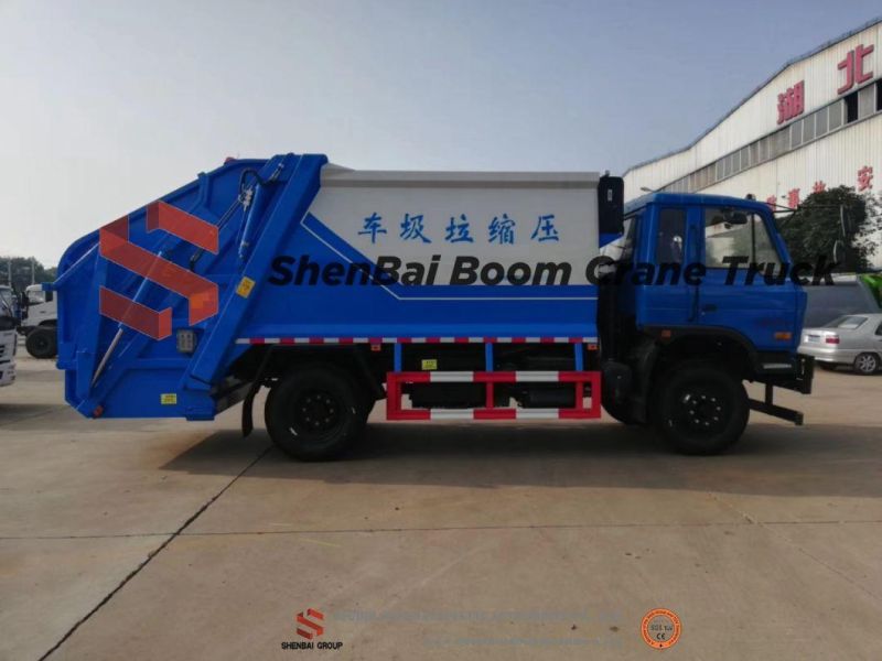 Dongfeng 8 Ton Garbage Truck Compressed Rubbish for Transfer