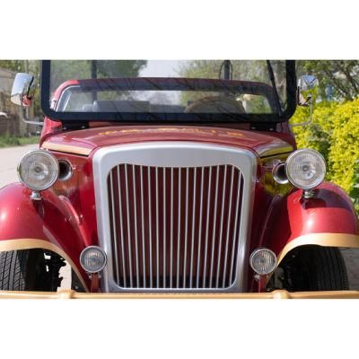 Retro Bus Sightseeing Buses Golf Cart 4 Wheels Luxury Sightseeing Car Vintage Customized Hot Sell