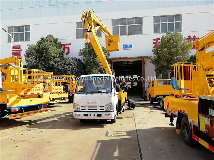 Isuzu 4X2 High Altitude Operation Truck 12m Aerial Platform Working Platform Bucket Truck