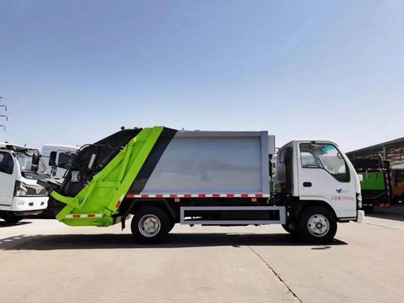 Isuzu 6cbm 7cbm 8cbm Compactor Garbage Truck 4X2 Drive Garbage Truck HOWO Can Choose