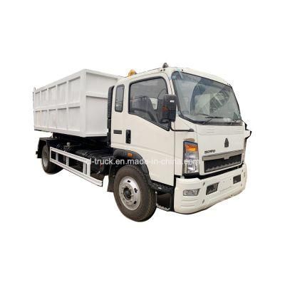 HOWO Light Hook Lift Garbage Truck 5m3