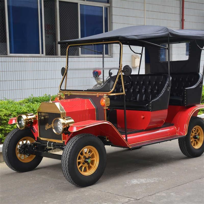 Shuttle Electric Car Battery Powered Tourist Sightseeing Antique Classic Old Vintage Car