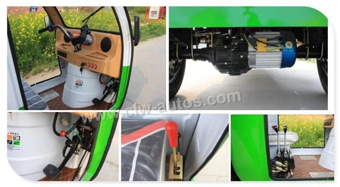 Electric 3 Wheel Tricycle Garbage Transport Truck Self Loading Refuse Removal