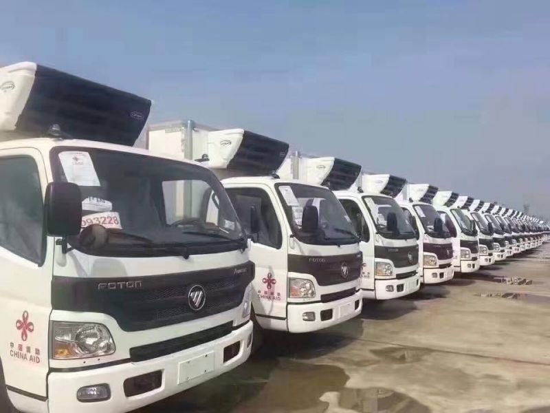 Foton 4*2 8 Tons Food Truck Meat Cooling Refrigerated Truck