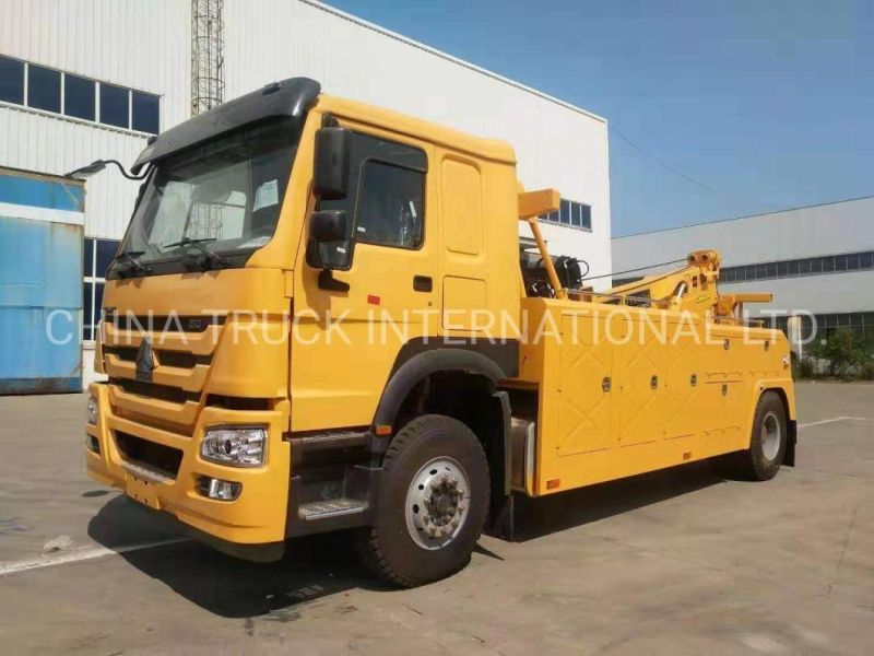 China 371HP Heavy Duty Road Rescue Wrecker Truck for Sales