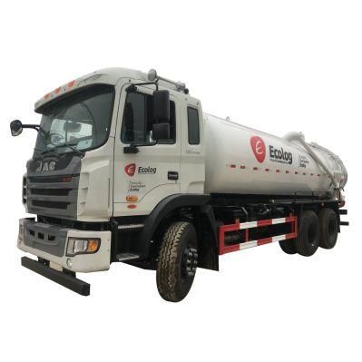 JAC 6X4 Type 14m3 Toilet Sewage Suction Truck Cleaning Sewer Vacuum Truck for Sale