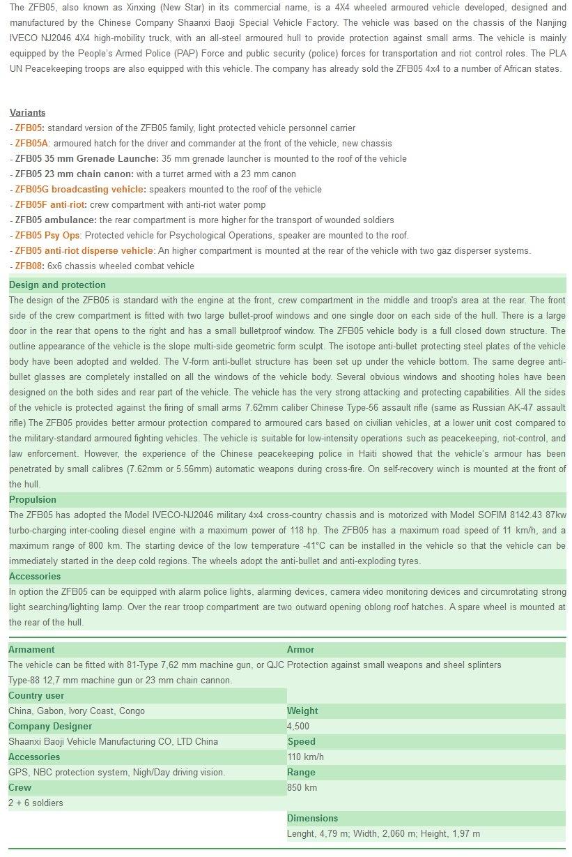 China Military Vehicle Light Armoured Police Vehicle for Swat