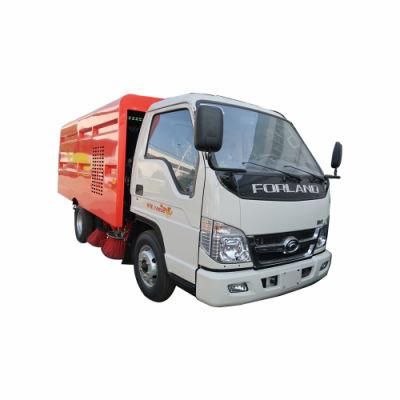 Mini Truck Mounted Vacuum Road Sweeper Machine 2tons Forland Road Sweeping Truck for Sale