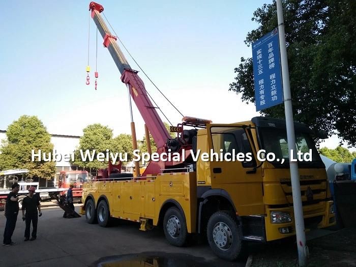 Durable Rhd 30t HOWO Recovery Truck 30tons Road Wrecker for Bus Towing Moving