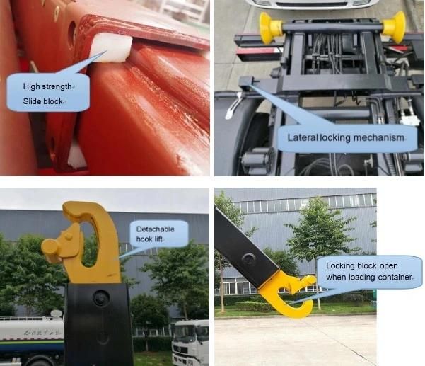 HOWO Hydraulic Arm Garbage Truck Hook Lift Garbage Truck