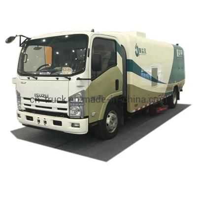 China New Europe V Isuzu 7cbm 8cbm Road Sweeper Truck