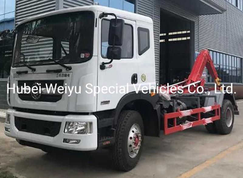 12tons 4500wheel Base Hook Arm Lift Garbage Truck Waste Collection Garbage Hydraulic Lifter Bin Lifting Roll off Truck