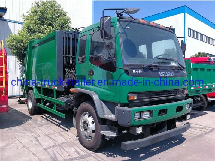 Isuzu 12cbm Fvr 4X2 6 Wheeler 241HP Garbage Collection Truck