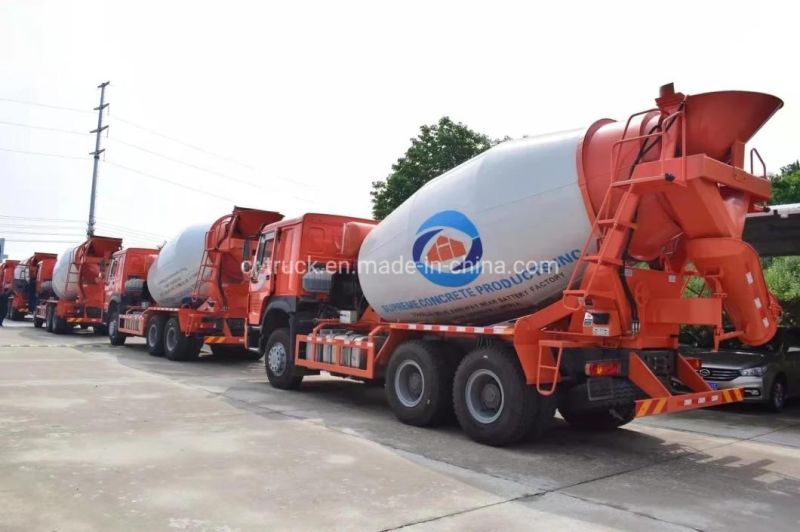 HOWO Heavy Duty 10 Wheels 10cbm 12cbm Mobile Concrete Mixer Truck