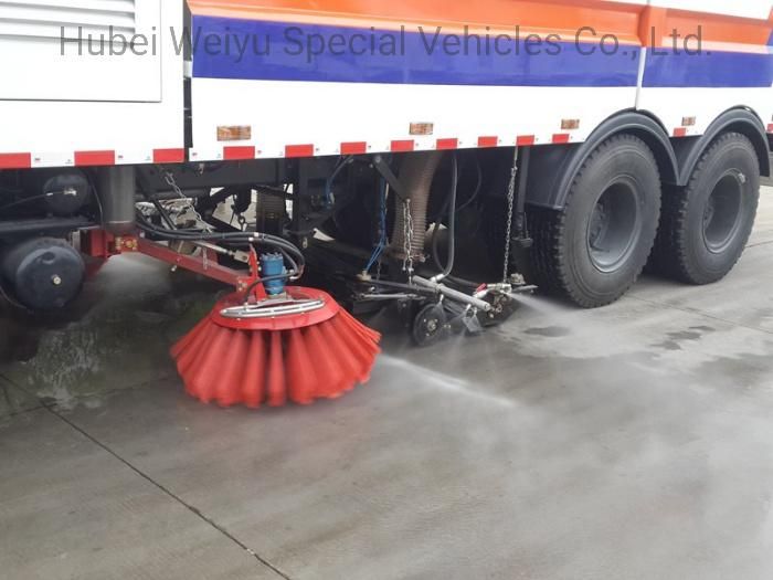 Dongfeng 25tons Road Sweeper Machine Vehicle 22cbm/22000liters Street Sweeping Water Washing Truck